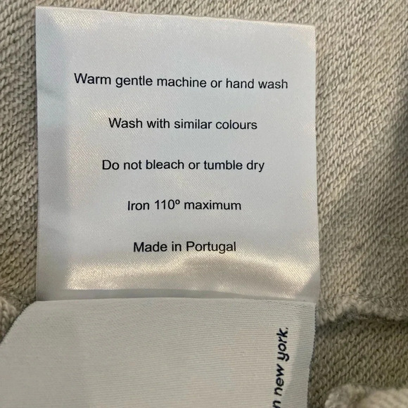 PYER MOSS Cropped Grey Logo Hoodie size Small - Picture 6 of 11